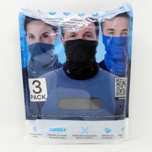 Arctic Cool Multifunctional Cooling Face Cover/Gaiter - Grey, Black, Blue